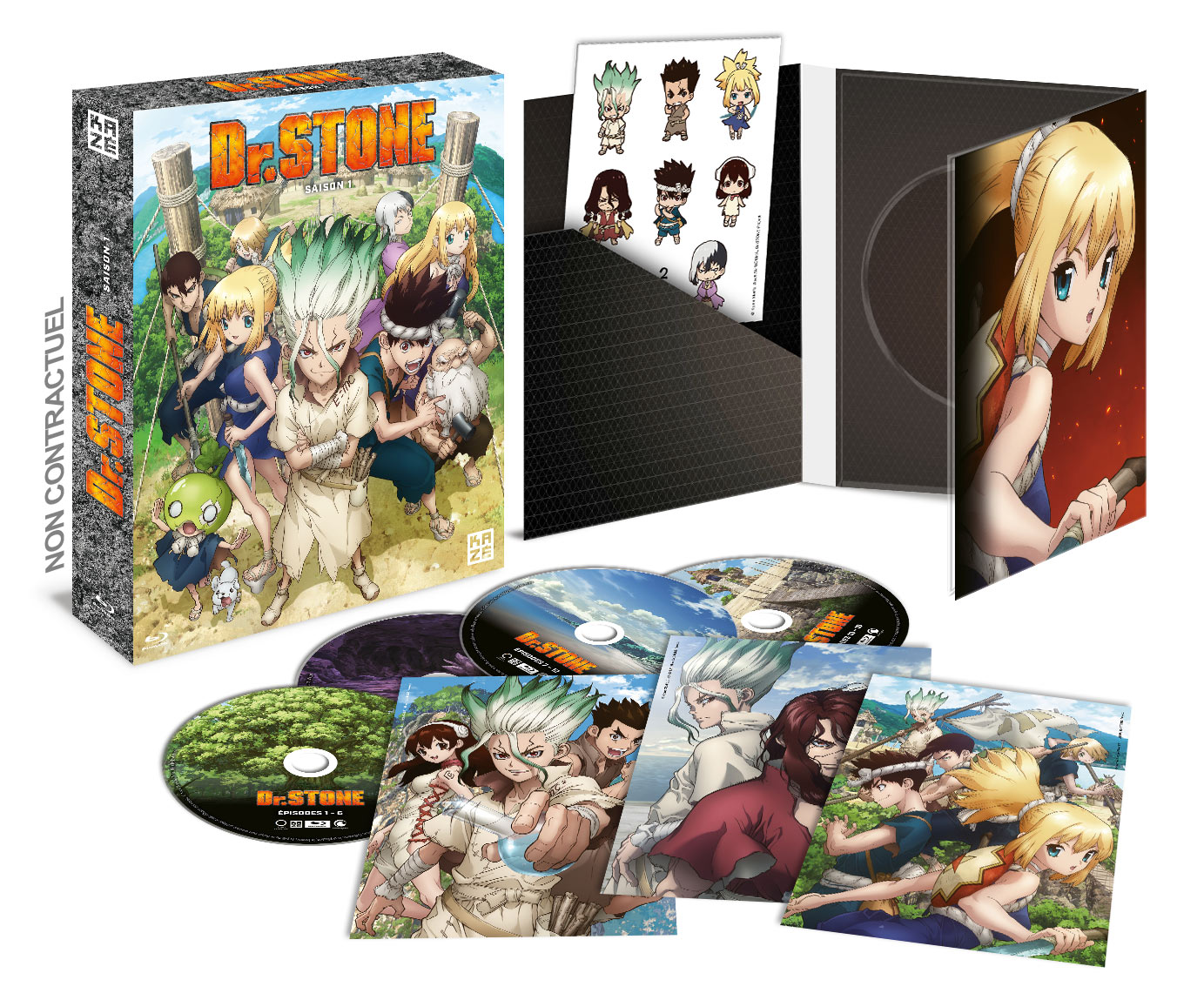 Dr.Stone Saison 1 BR Coffret