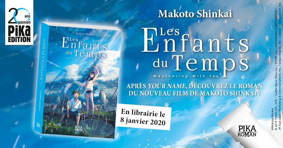 Enfants du Temps Roman Annonce