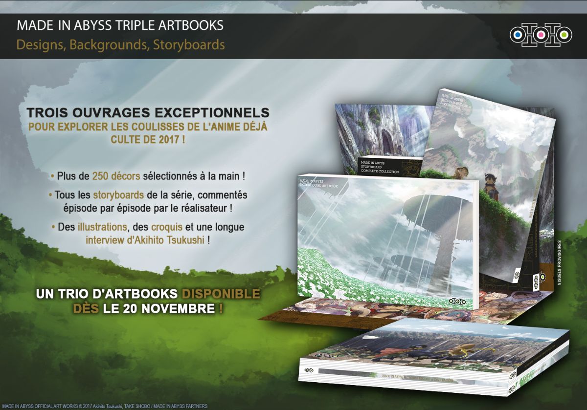 Made In Abyss Triple Artbooks Annonce