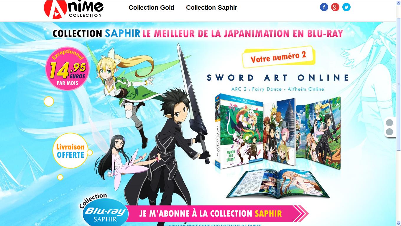 Ouverture du site Anime-Collection.fr