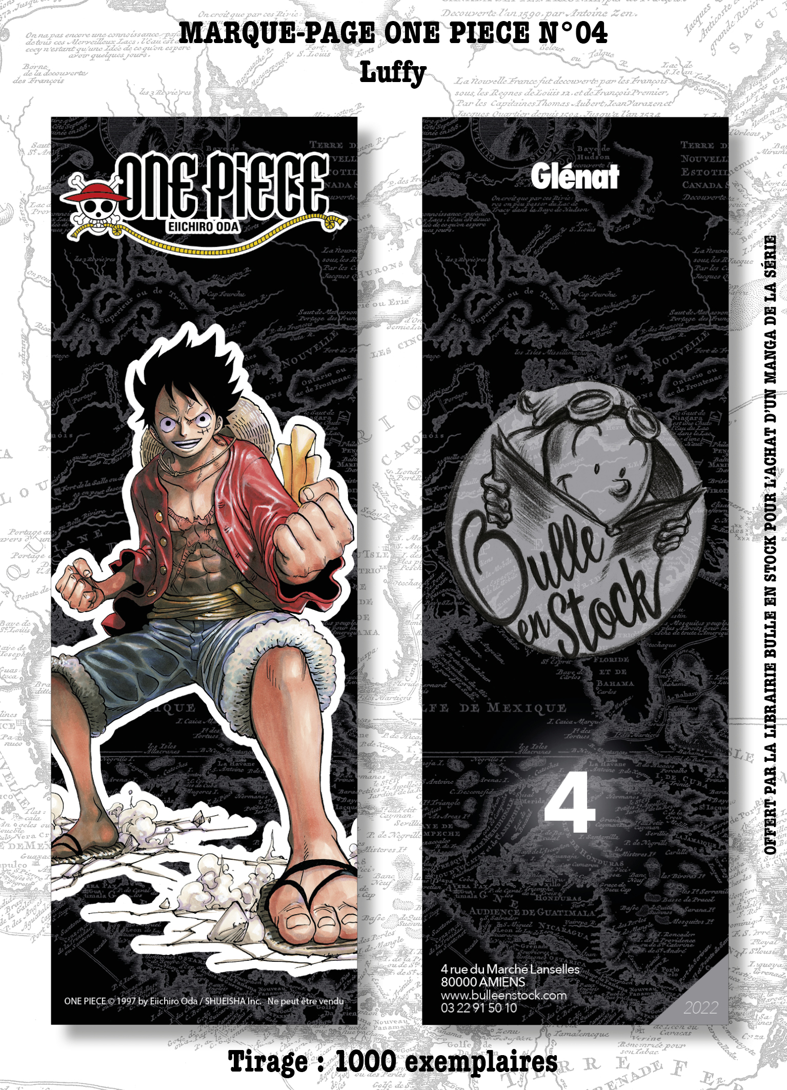 Marque-pages Manga Luxe Bulle en Stock 4 Luffy One piece (Bulle en