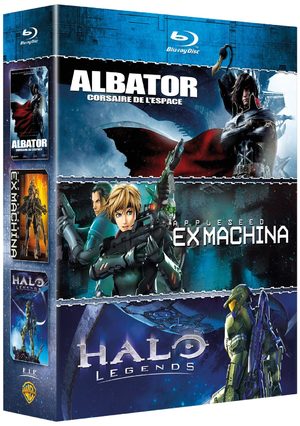 Coffret Albator, Corsaire de l'Espace ; Halo Legends ; Appleseed Ex Machina Produit spécial